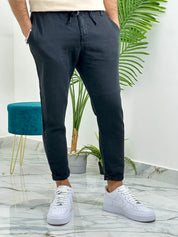 PANTALONI MONACO IN LINO