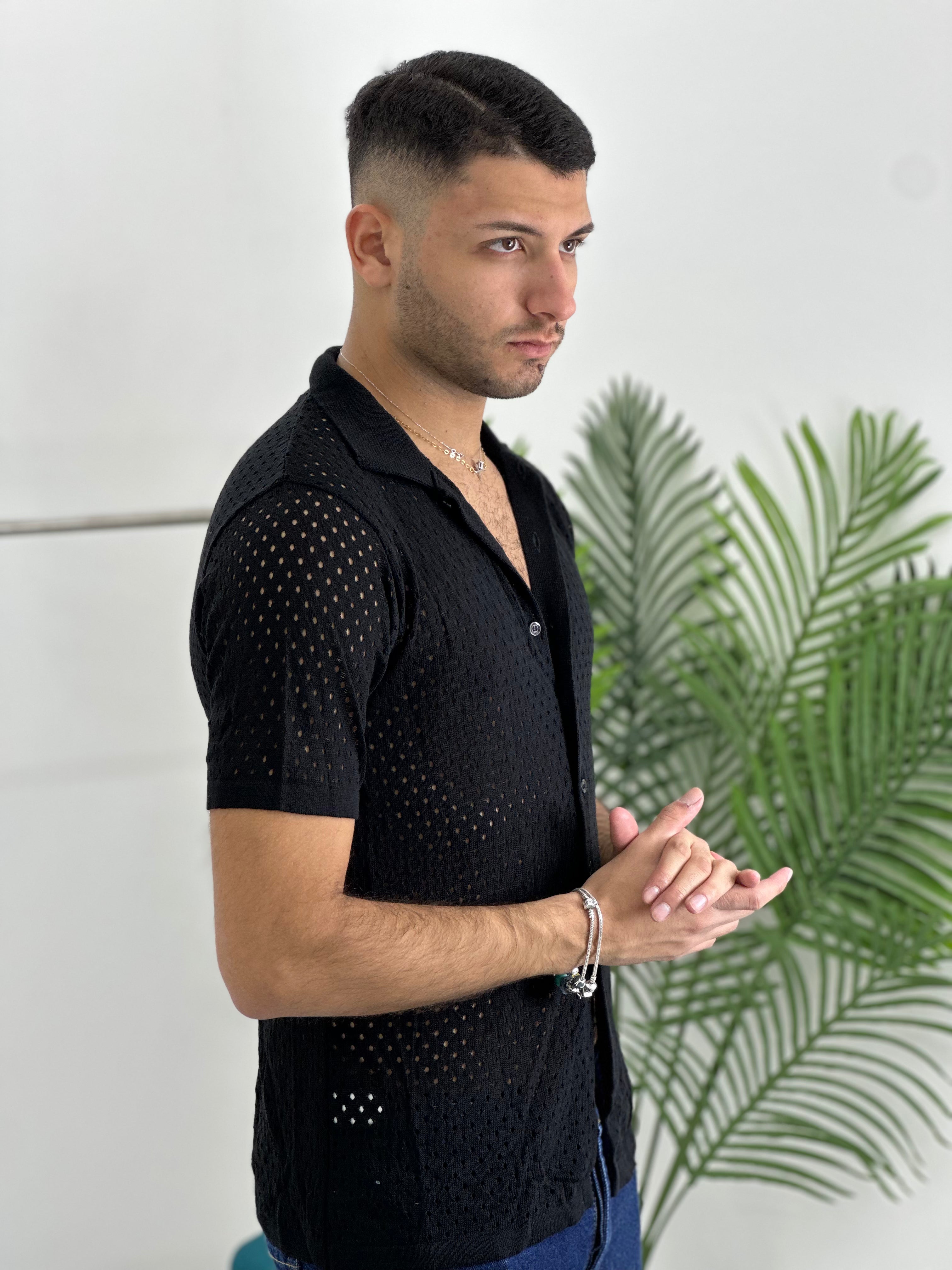 CARDIGAN TRAFORATO CF312 col.NERO