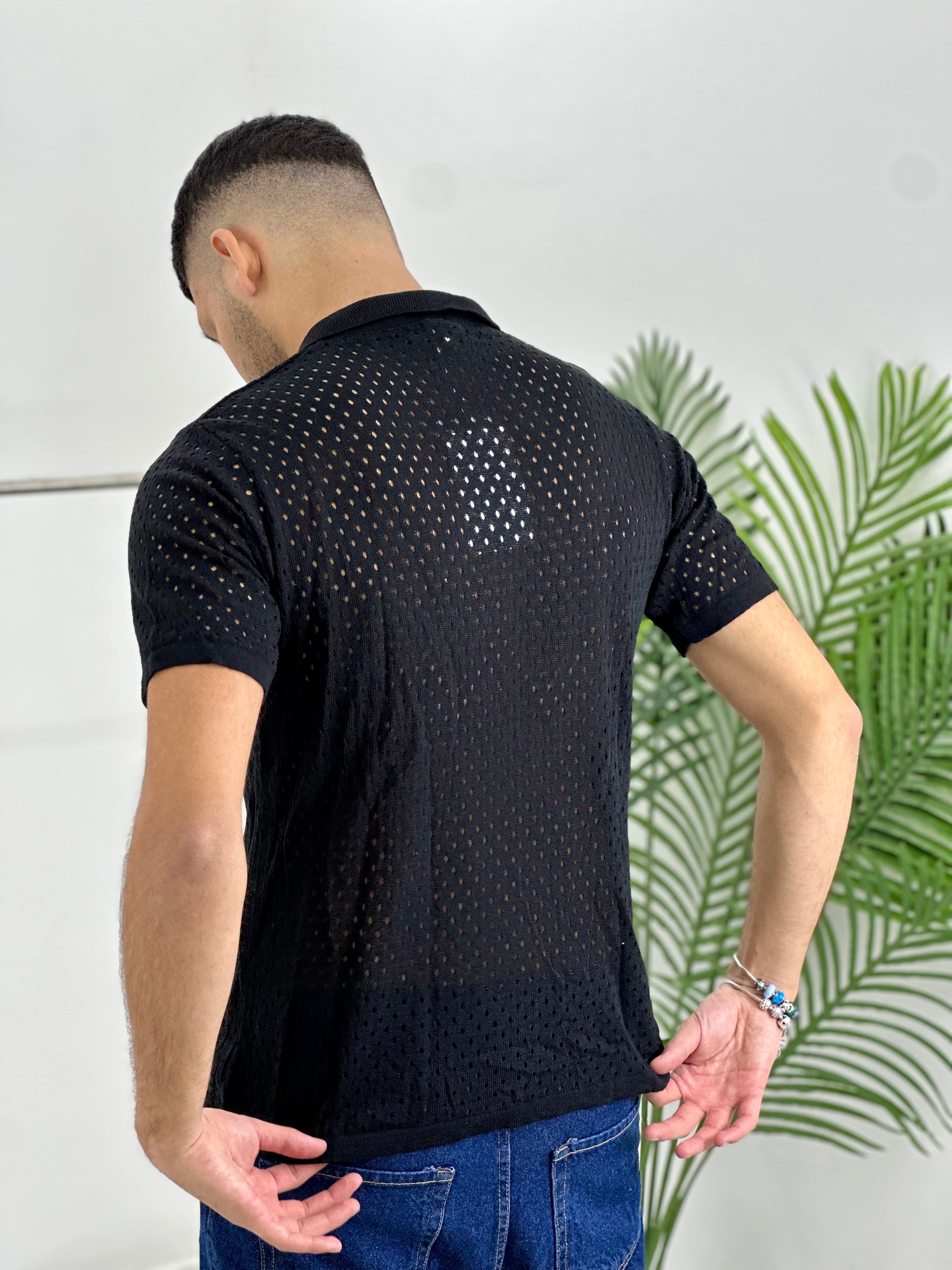 CARDIGAN TRAFORATO CF312 col.NERO