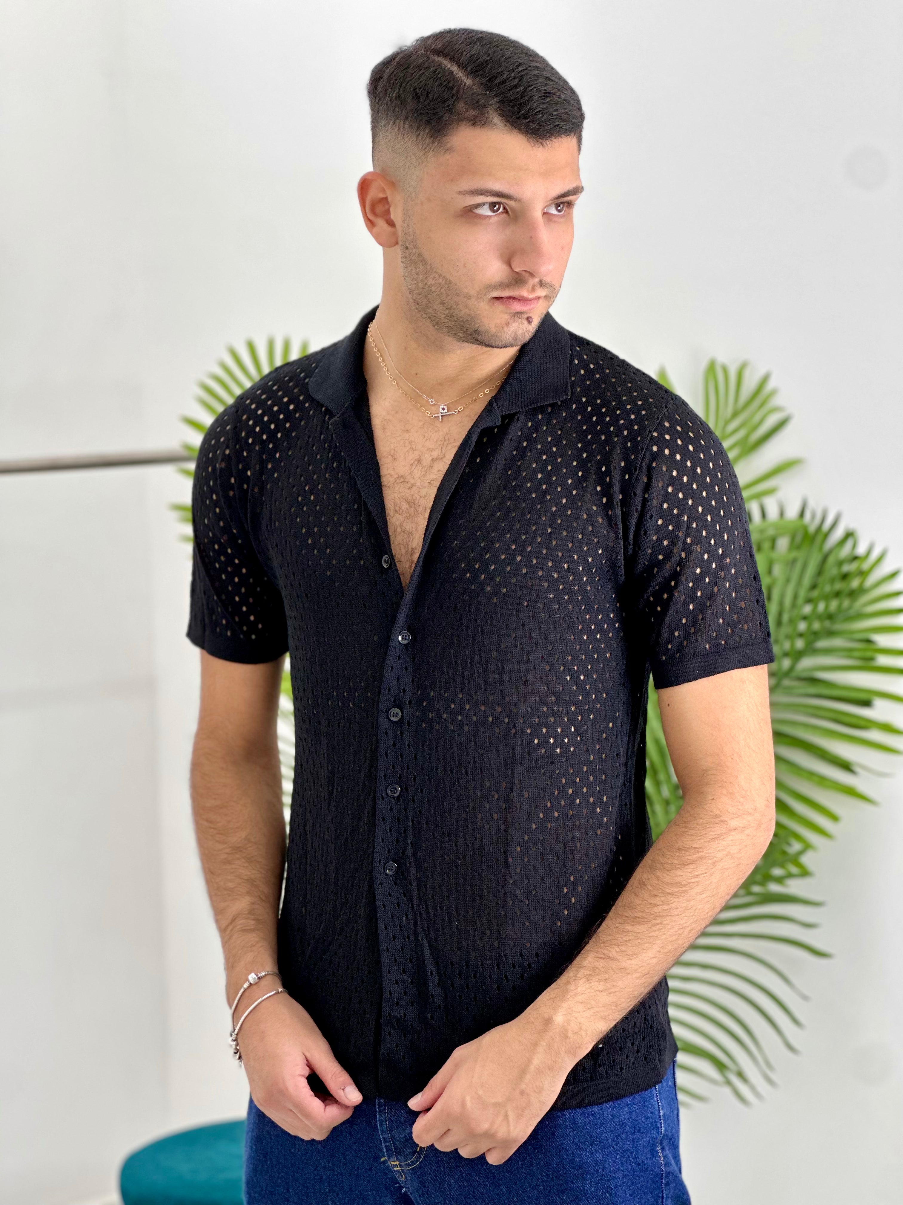 CARDIGAN TRAFORATO CF312 col.NERO