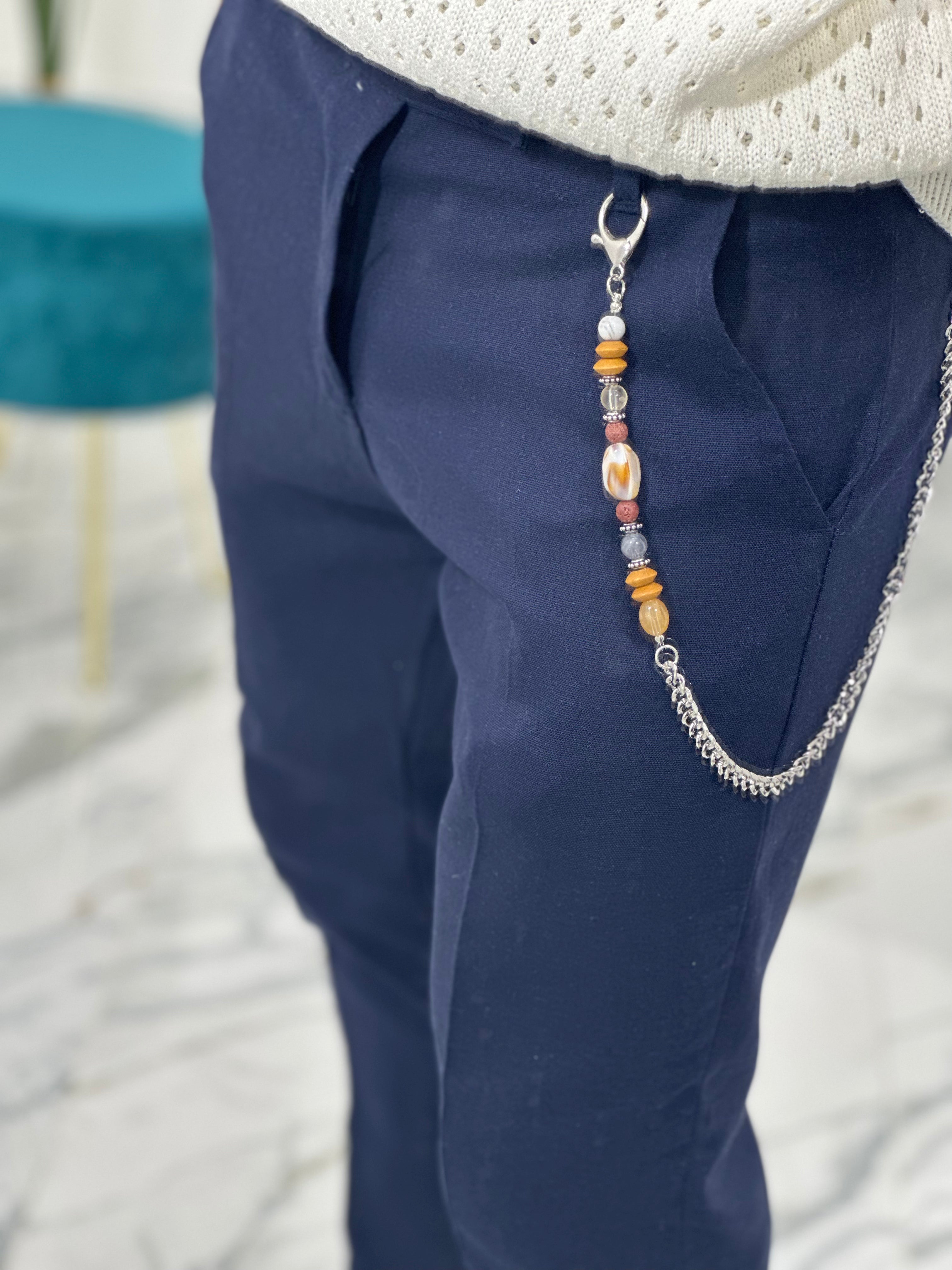PANTALONE IN LINO col.BLU PU2124