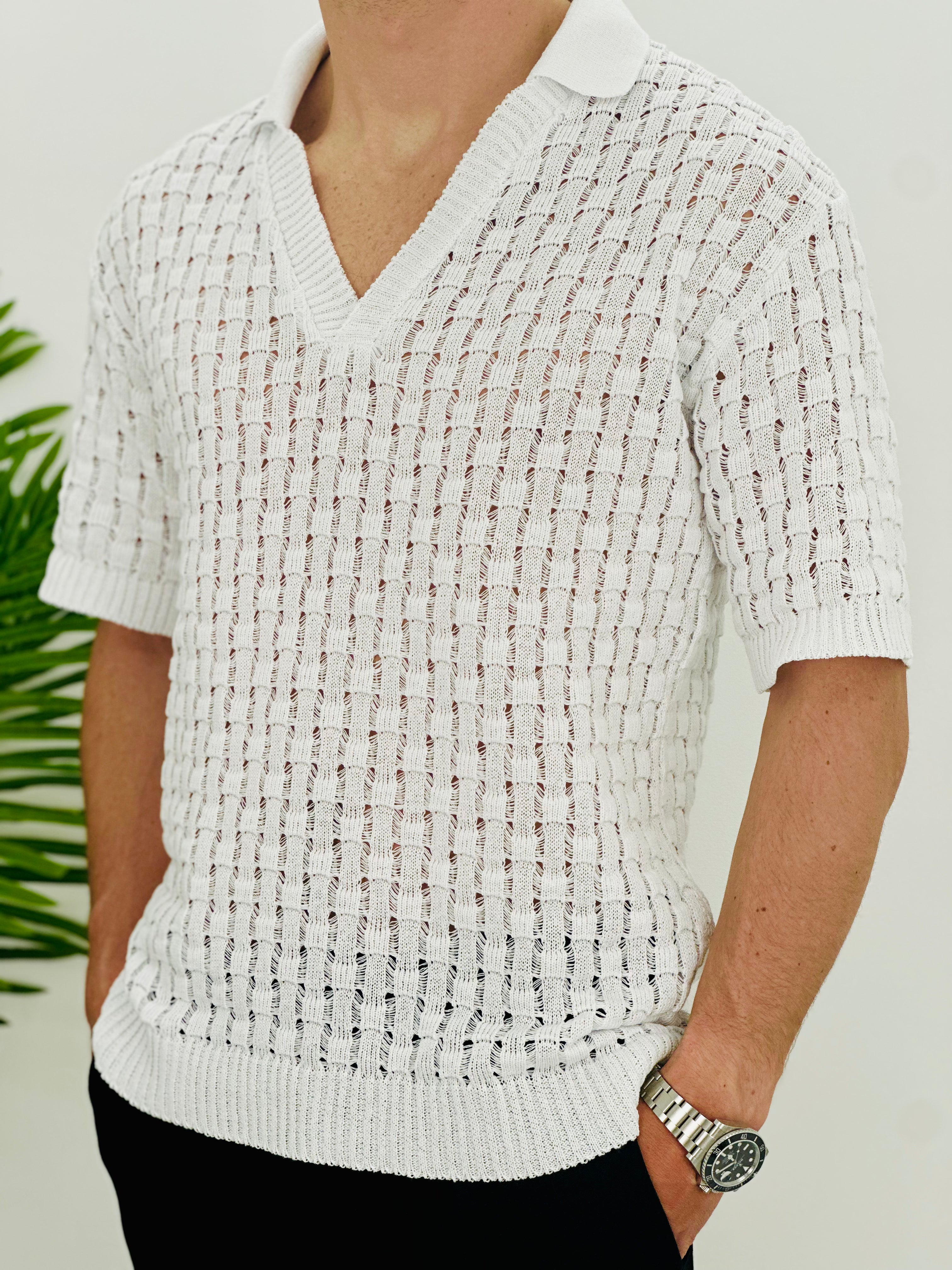 POLO SCOLLATA LAVORATA