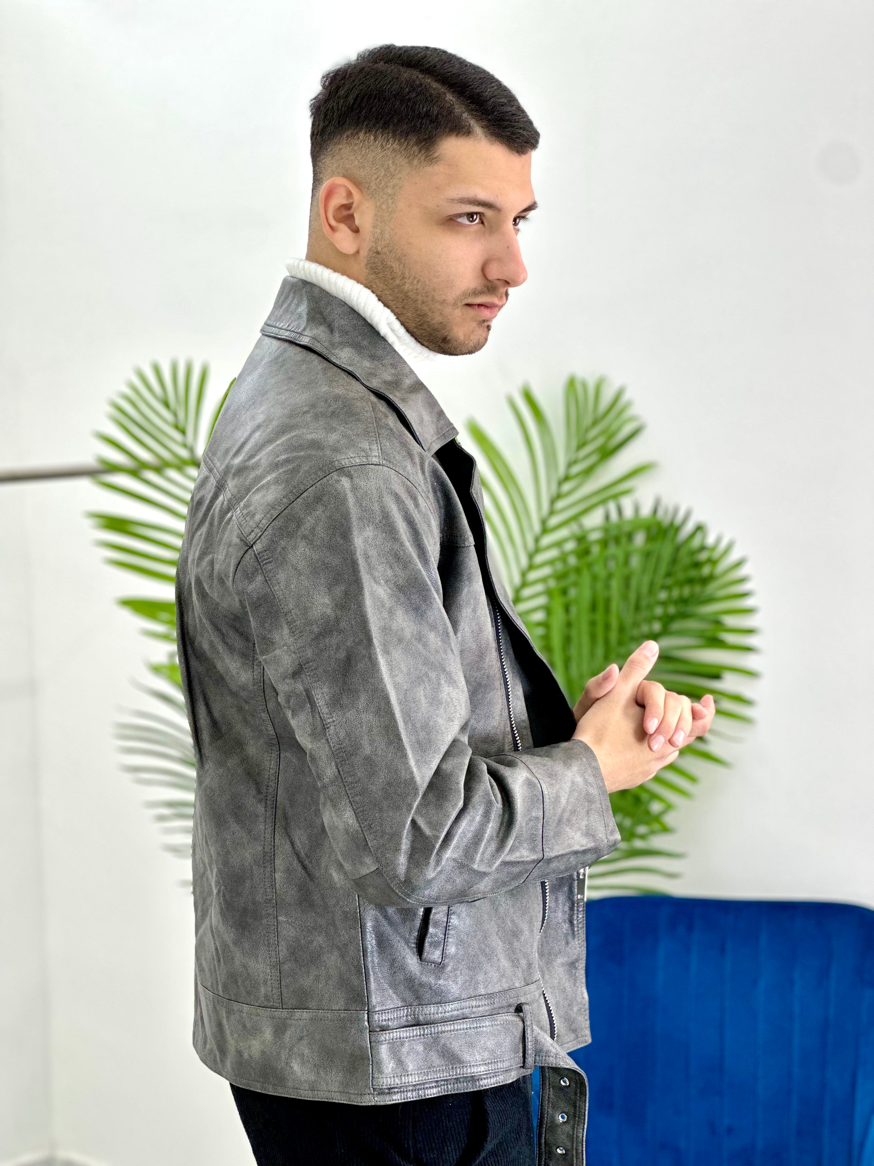 CHIODO CON SFUMATURE COL.GRIGIO
