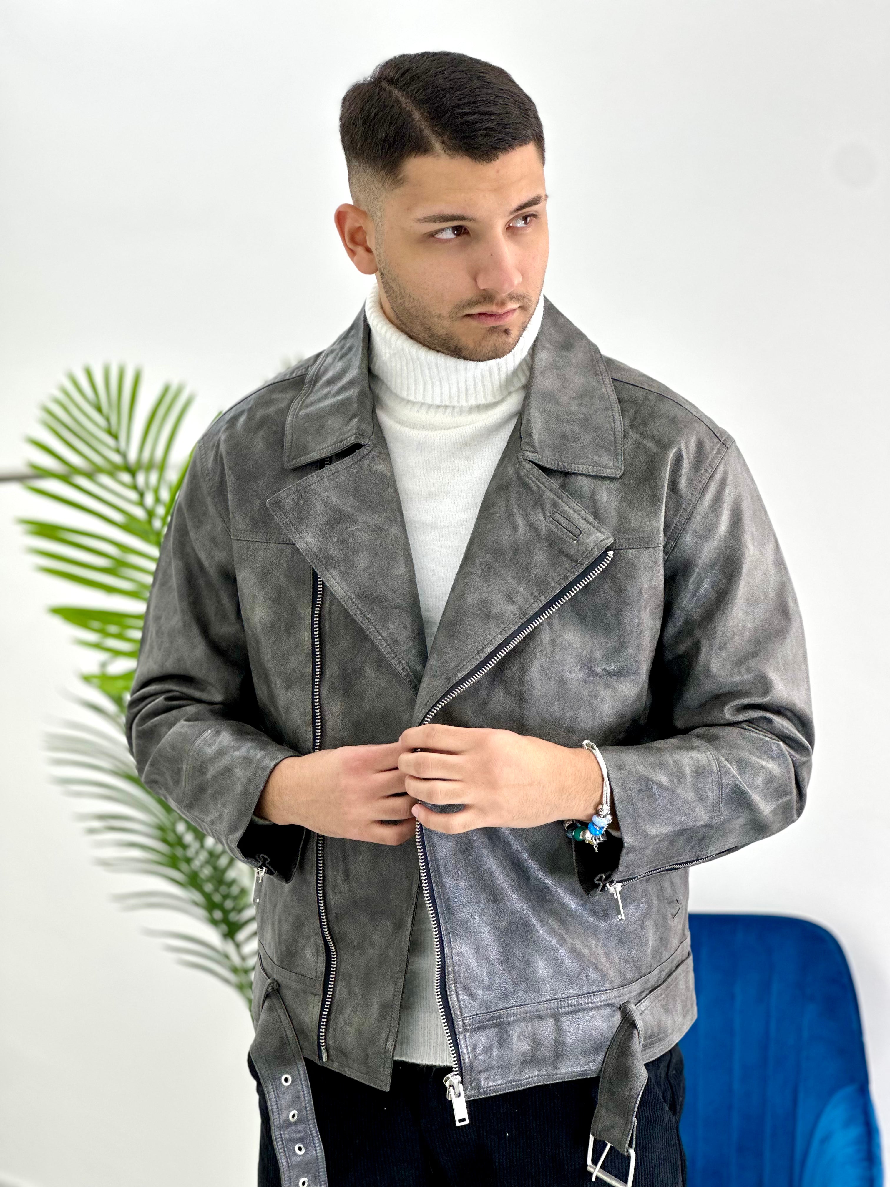 CHIODO CON SFUMATURE COL.GRIGIO
