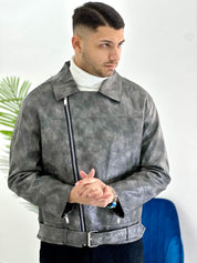CHIODO CON SFUMATURE COL.GRIGIO
