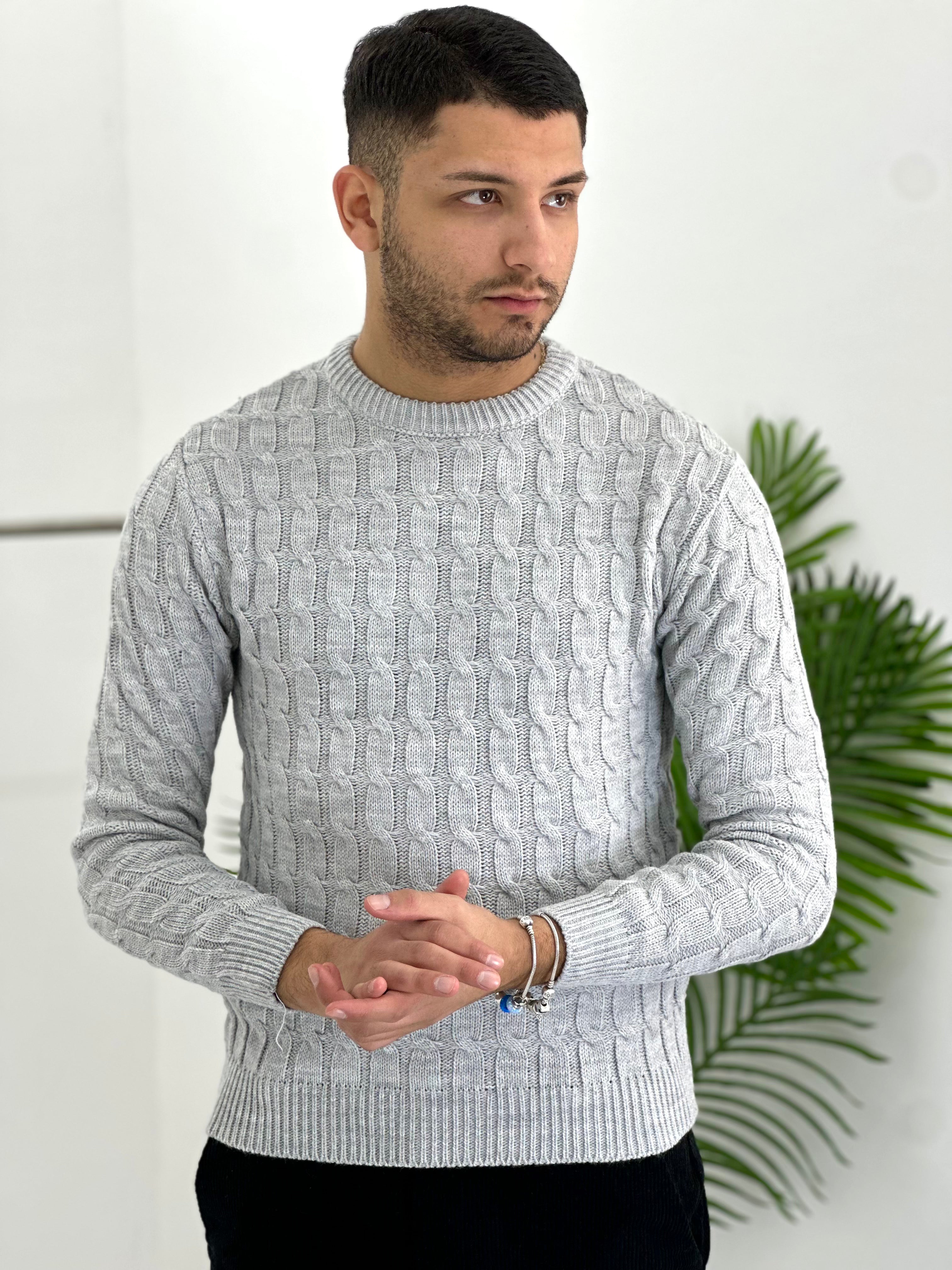 GIROCOLLO INTRECCIATO GRIGIO ART23-642