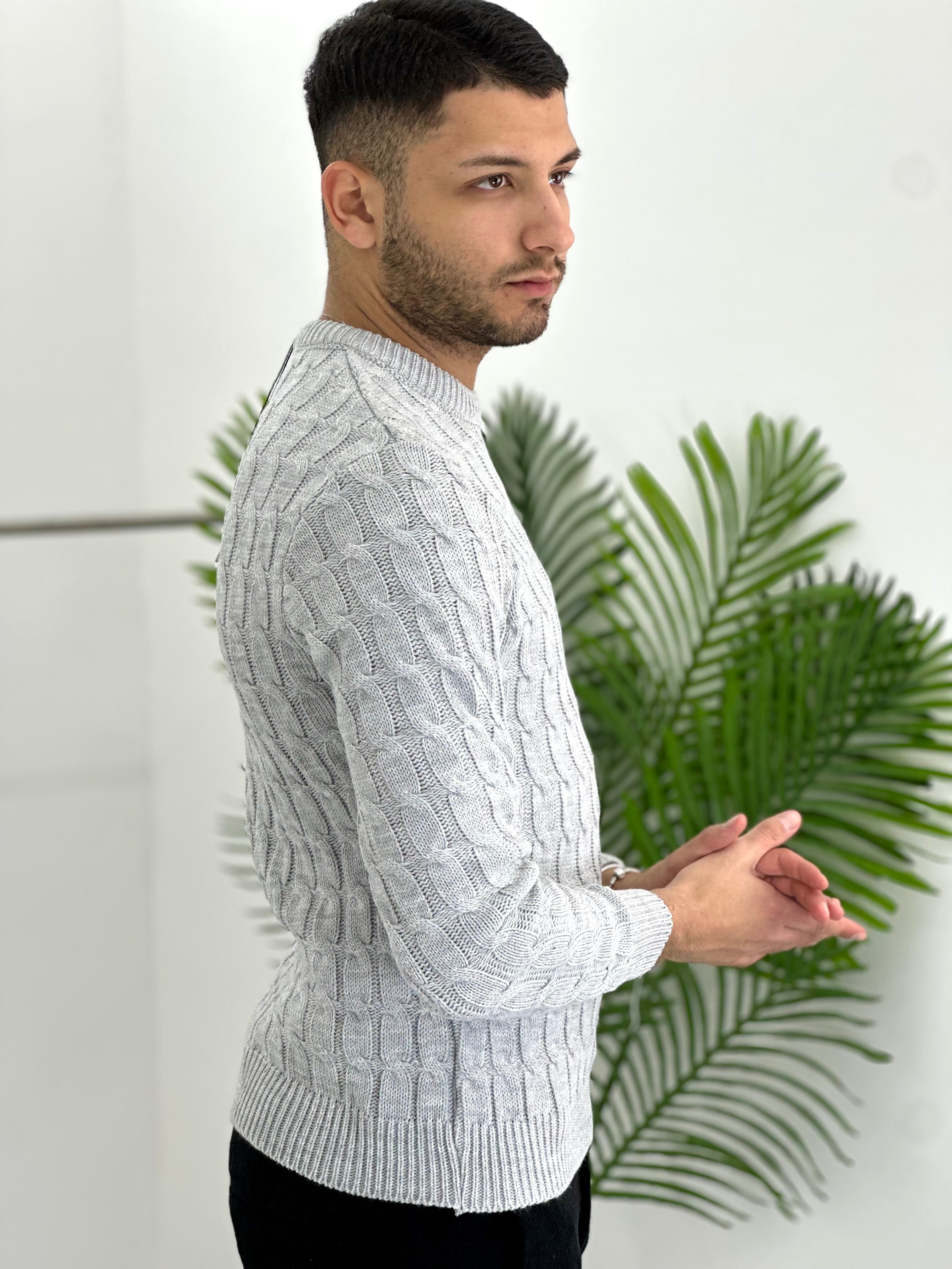 GIROCOLLO INTRECCIATO GRIGIO ART23-642