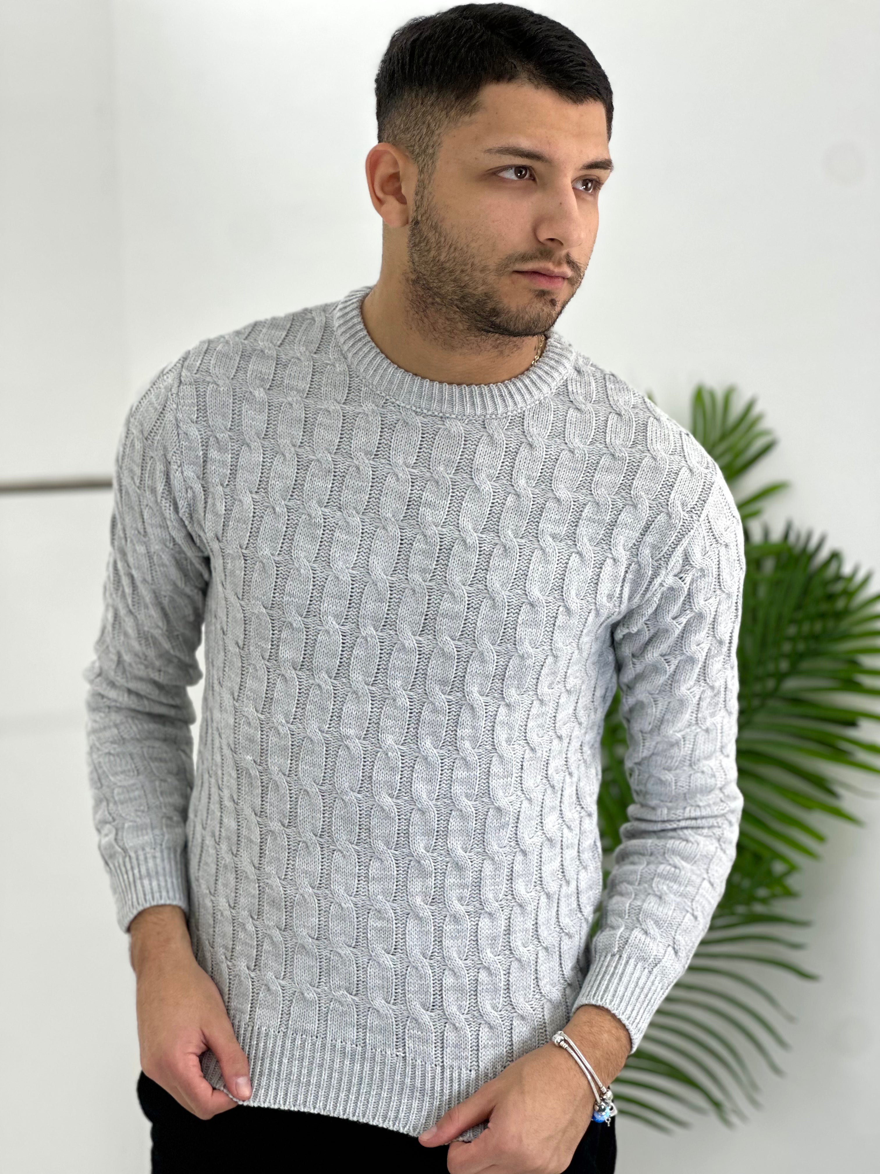 GIROCOLLO INTRECCIATO GRIGIO ART23-642