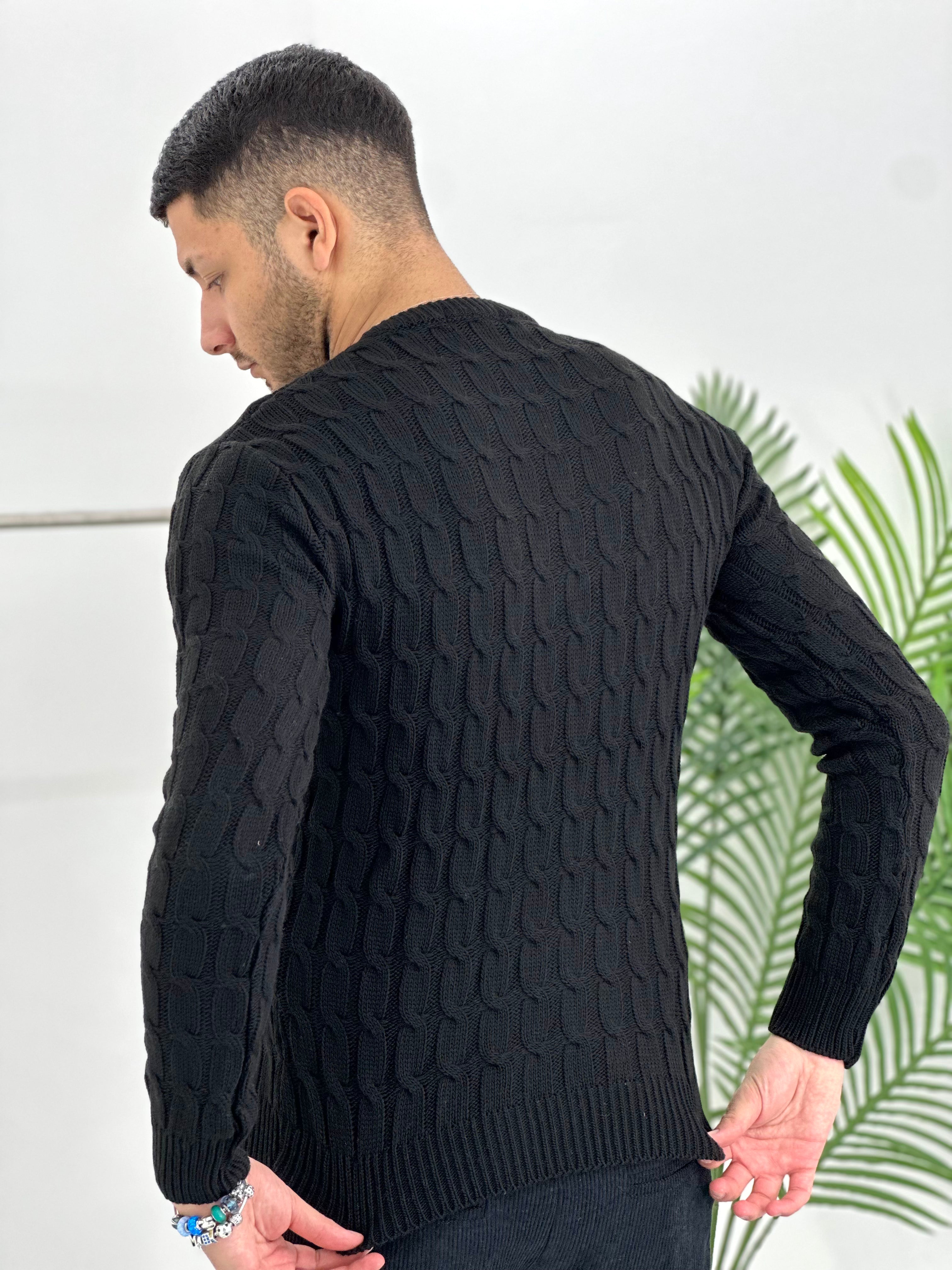 GIROCOLLO INTRECCIATO NERO ART23-642