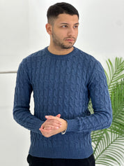 GIROCOLLO INTRECCIATO BLU ART23-642