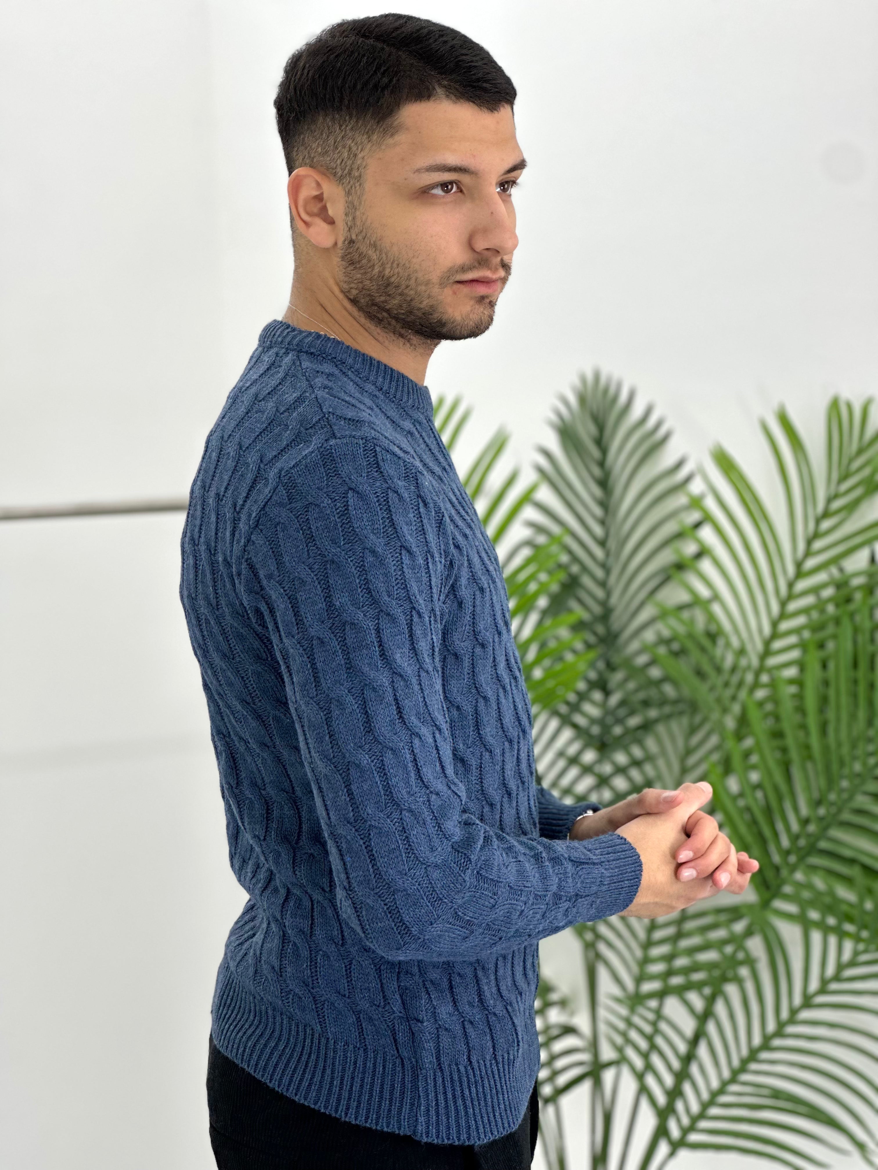 GIROCOLLO INTRECCIATO BLU ART23-642