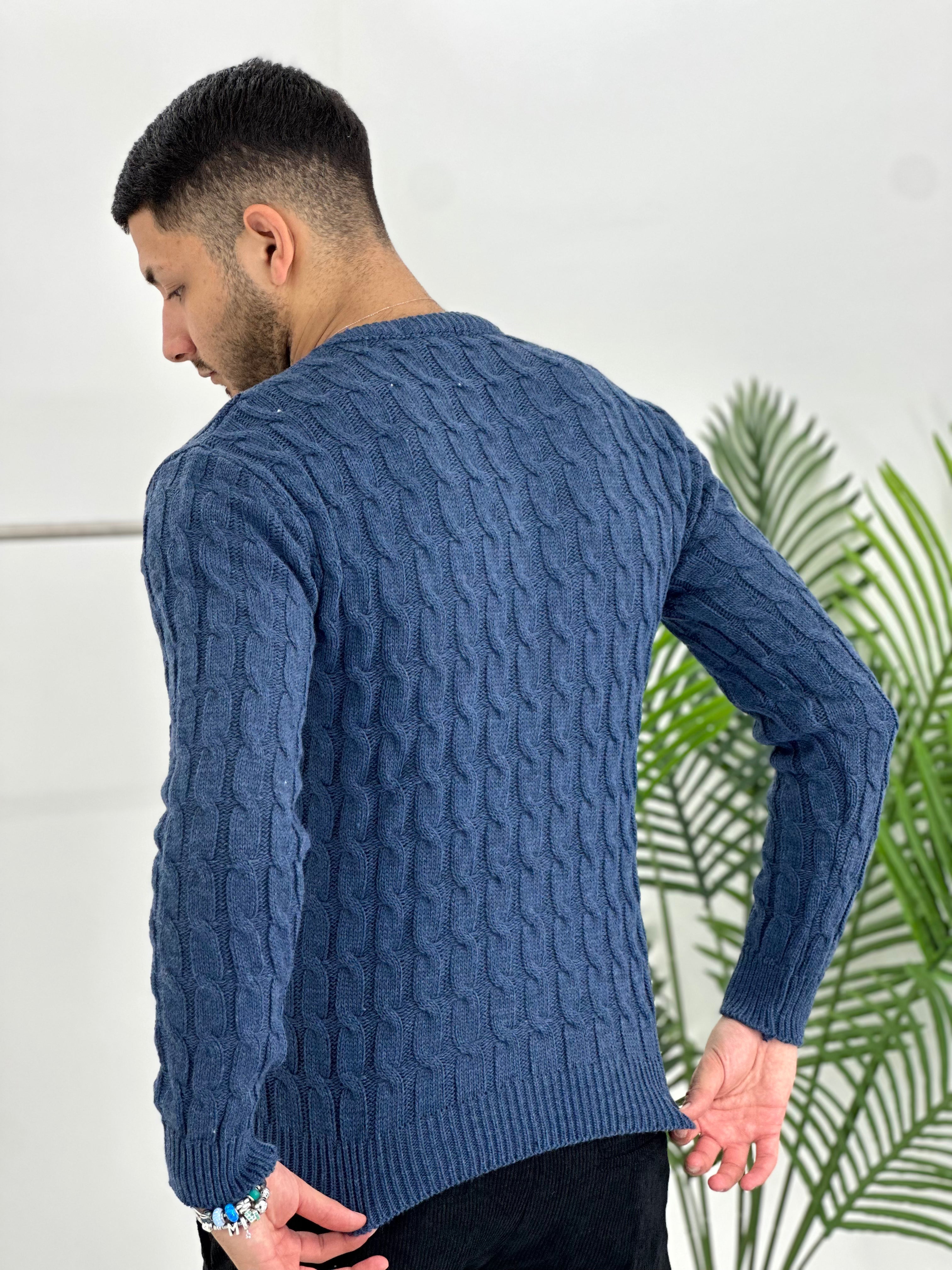 GIROCOLLO INTRECCIATO BLU ART23-642