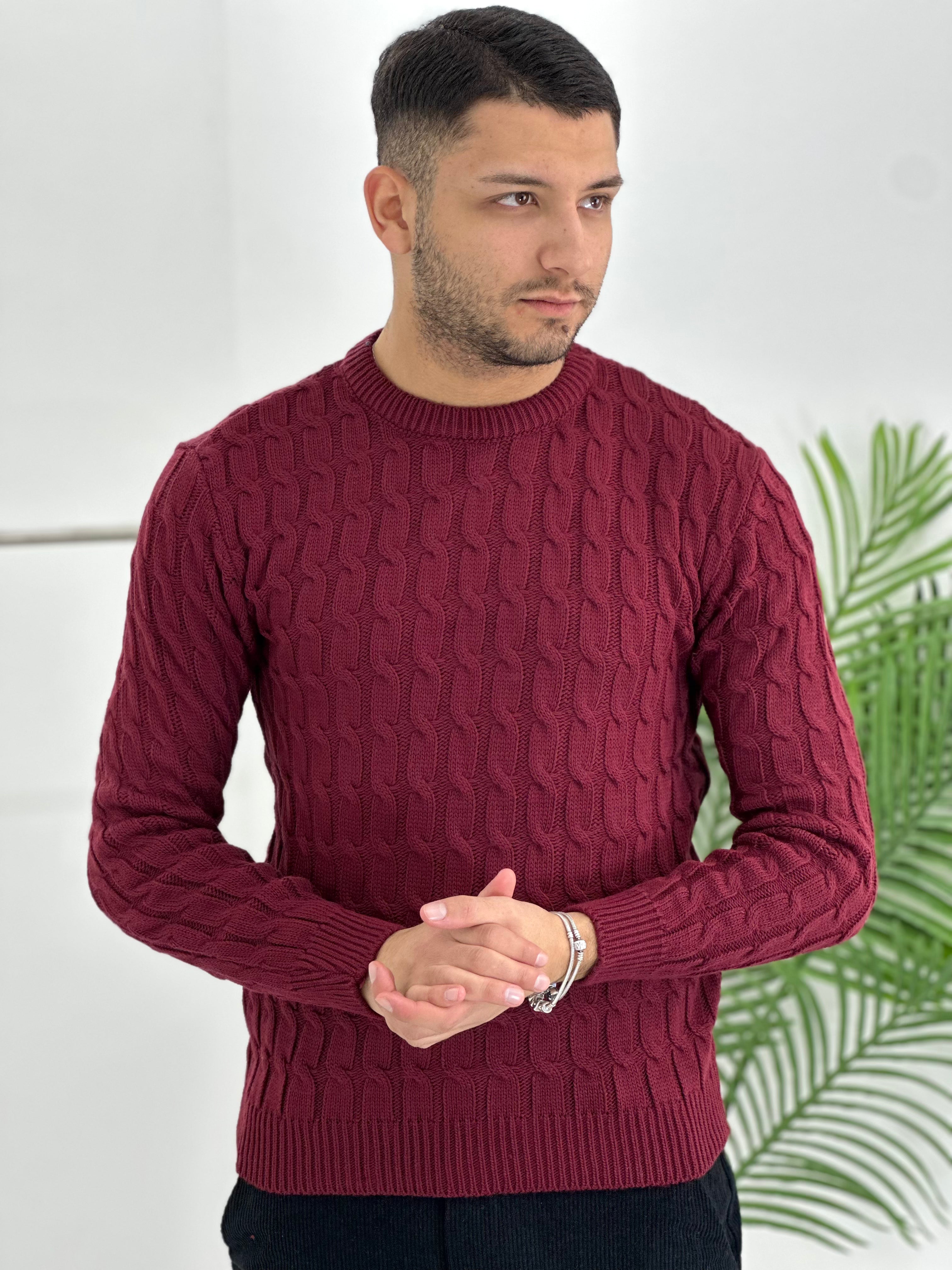 GIROCOLLO INTRECCIATO BORDEAUX ART23-642
