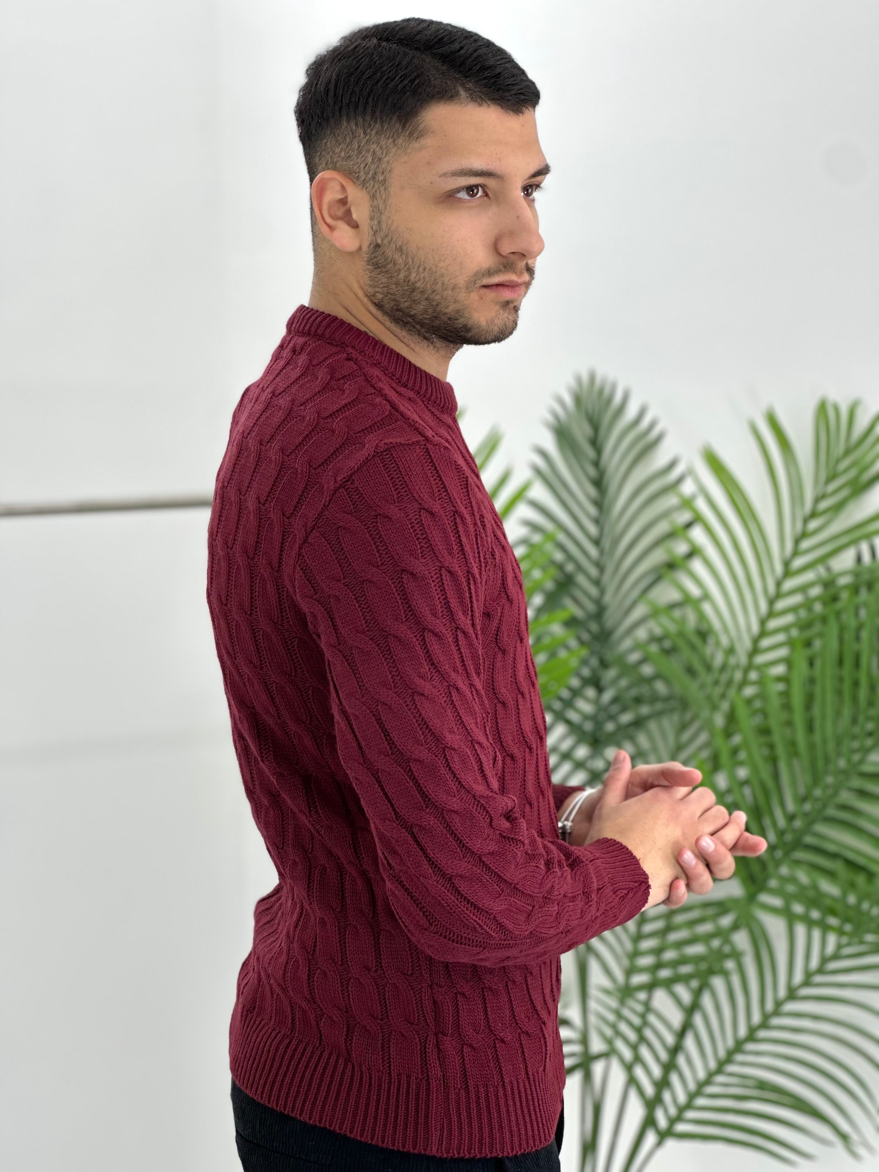 GIROCOLLO INTRECCIATO BORDEAUX ART23-642