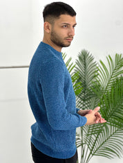 GIROCOLLO EFFETTO CINIGLIA BK8203 COL.BLU