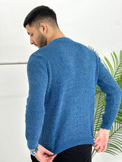 GIROCOLLO EFFETTO CINIGLIA BK8203 COL.BLU