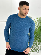 GIROCOLLO EFFETTO CINIGLIA BK8203 COL.BLU