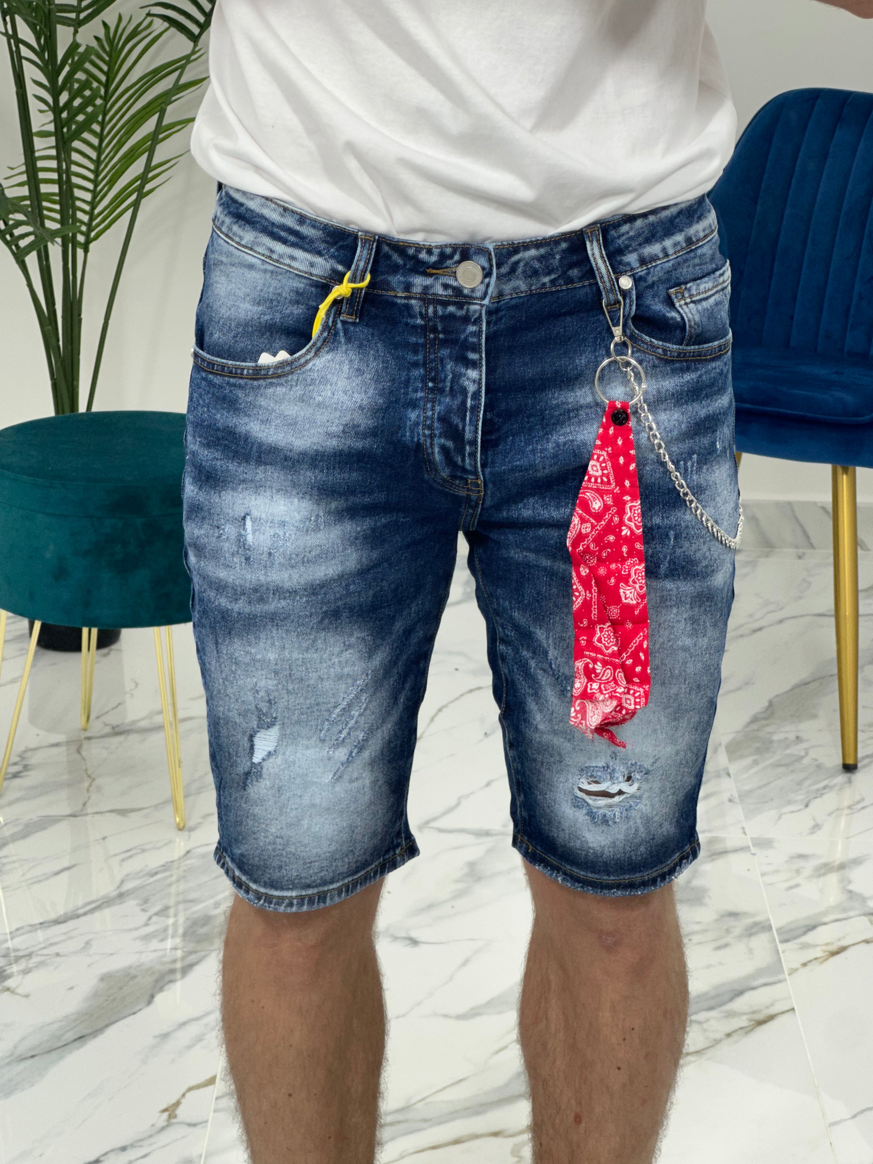 BERMUDA JEANS BANDANA JD7348