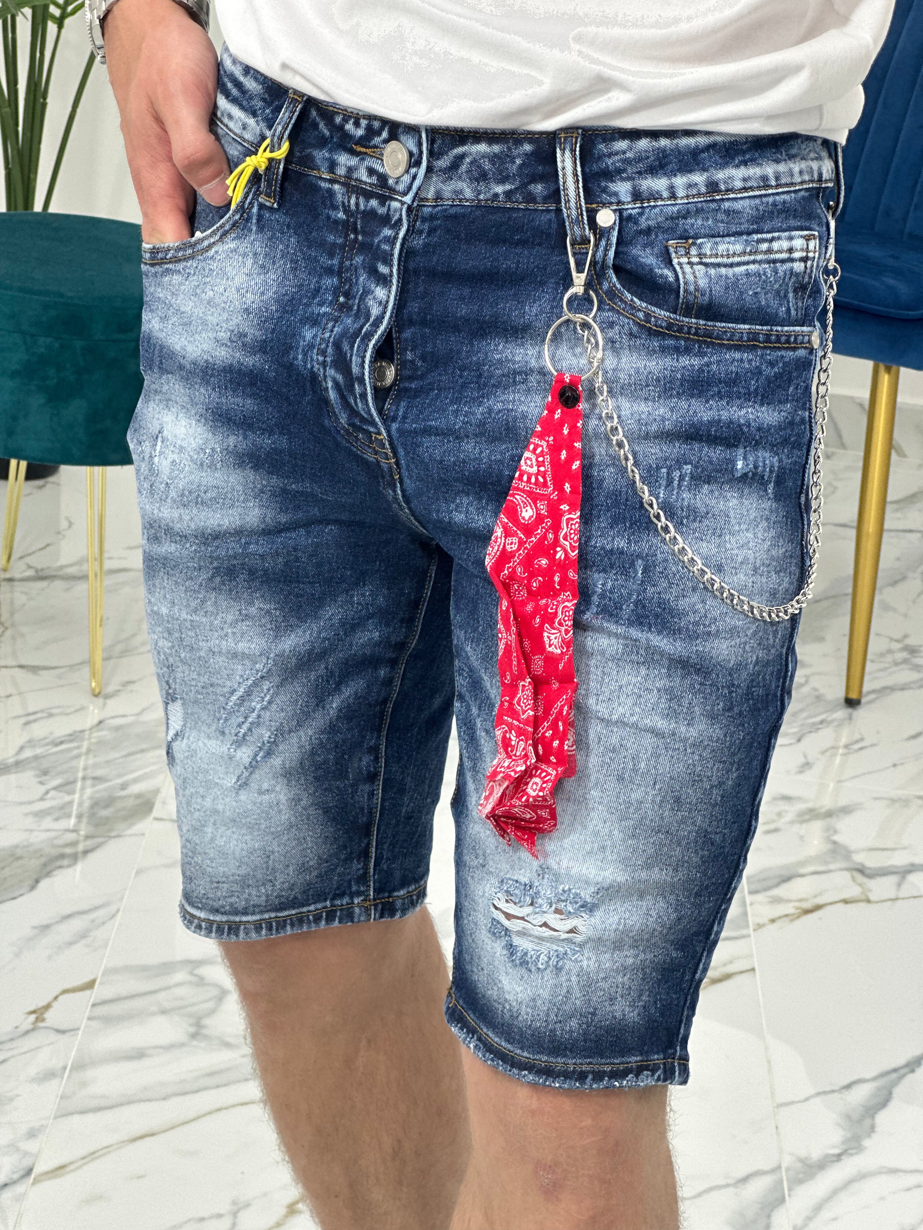 BERMUDA JEANS BANDANA JD7348