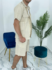 COMPLETO CAPRI IN LINO col. BEIGE