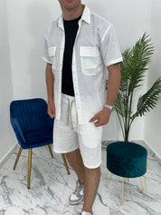 COMPLETO CAPRI IN LINO col. BIANCO