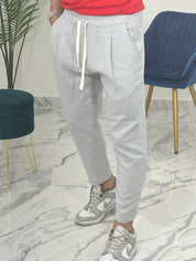 PANTALACCIO IN LINO col.GRIGIO PU2126
