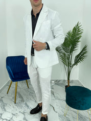 ABITO CAPRI IN LINO col.BIANCO