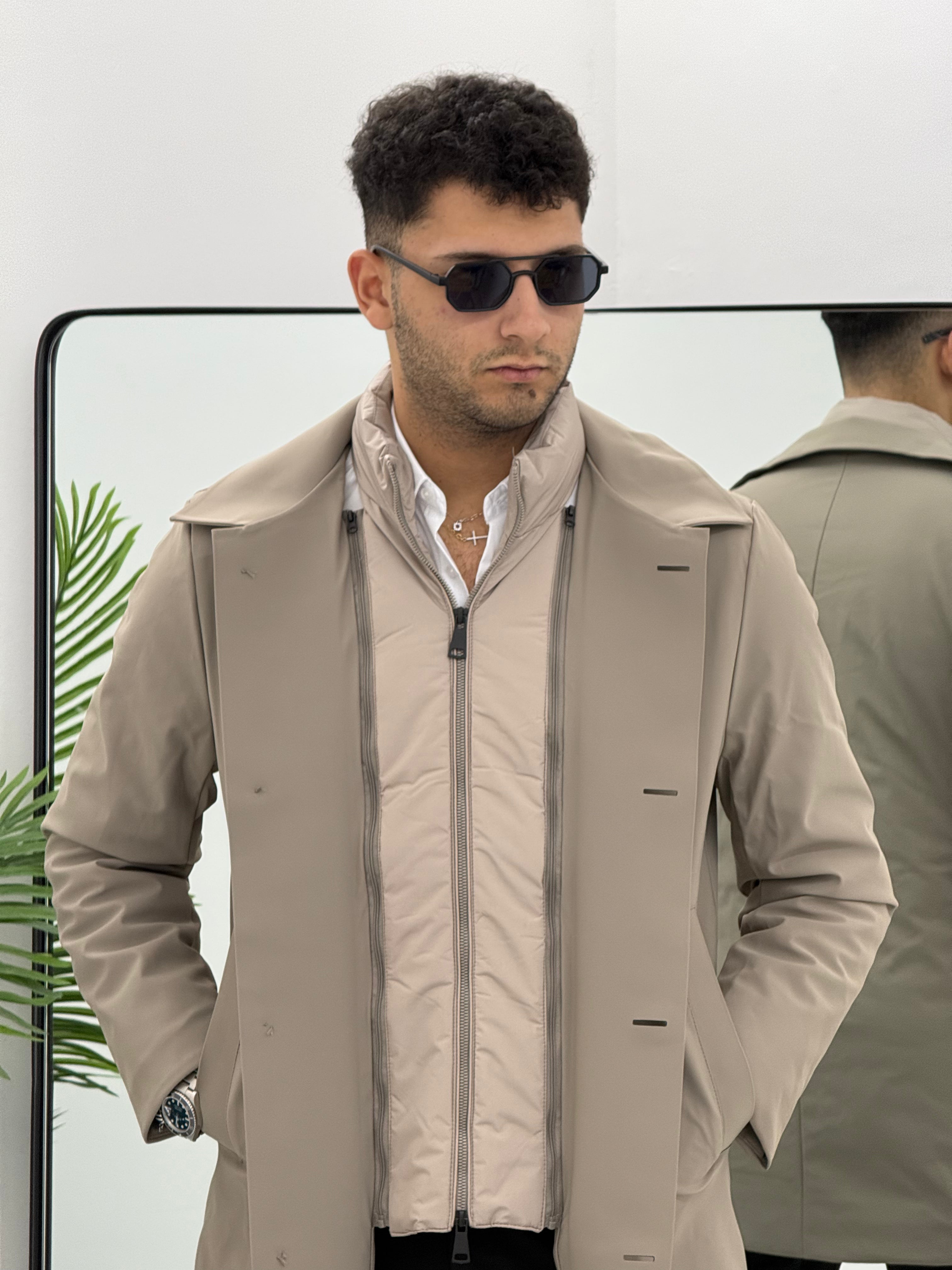 TRENCH TESSUTO TECNICO