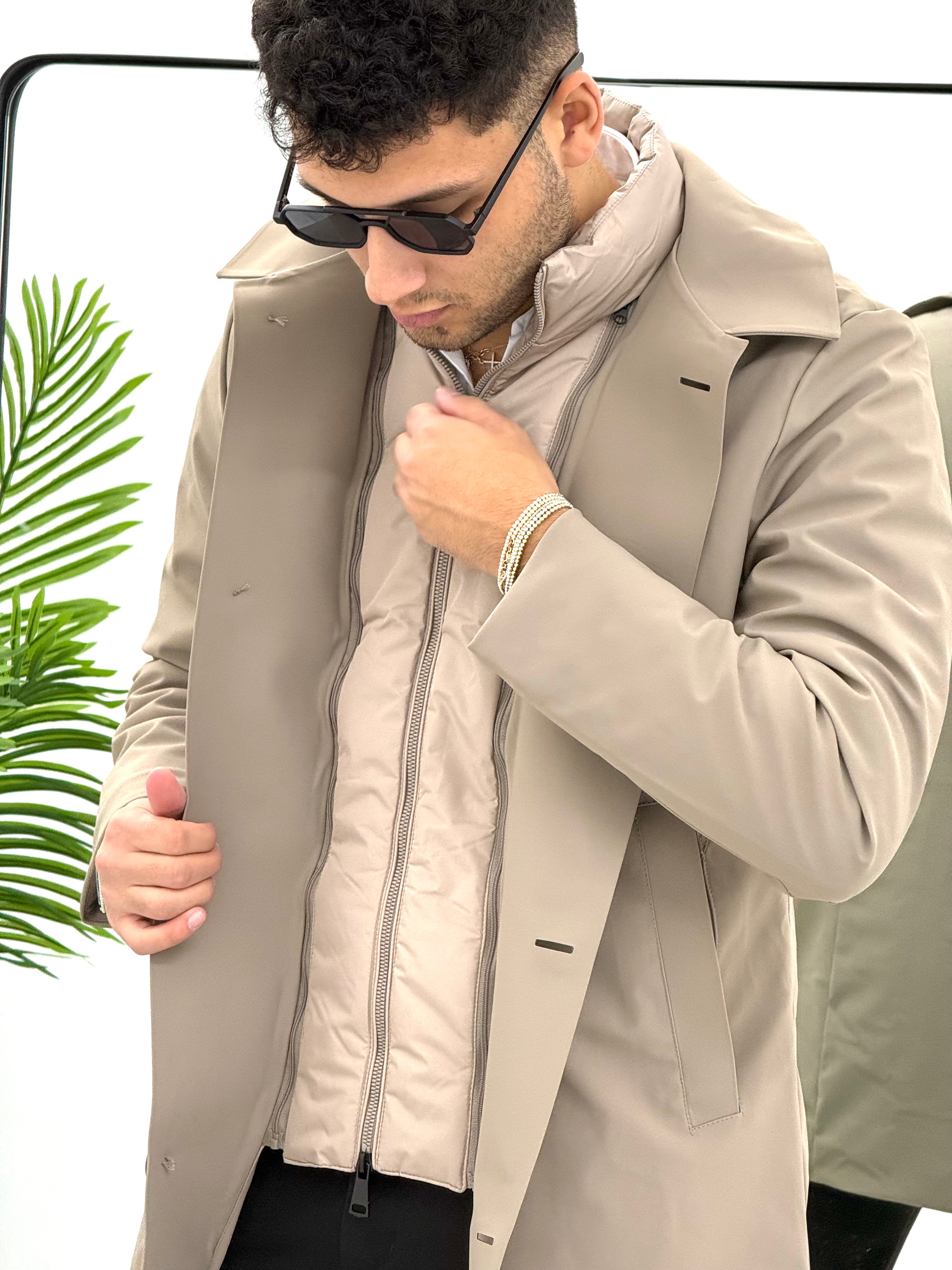 TRENCH TESSUTO TECNICO