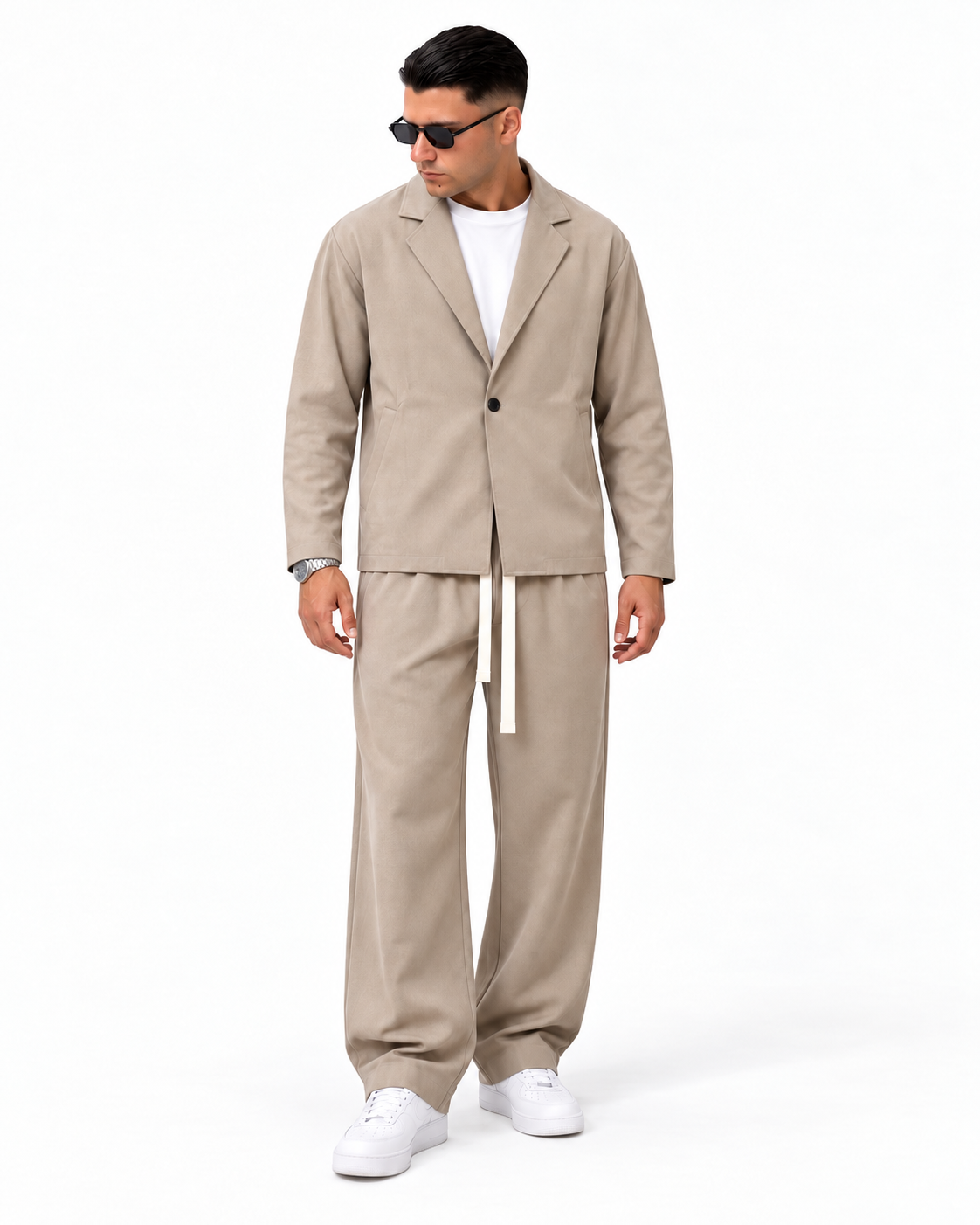 Abito Monopetto Beige fronte