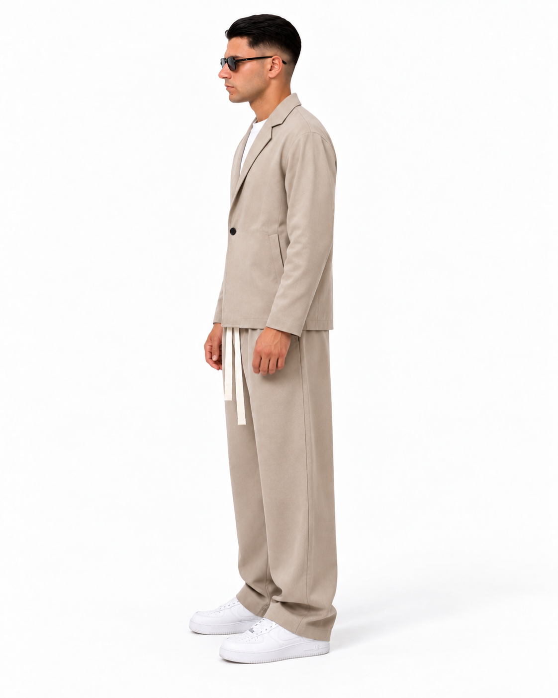 Abito Monopetto Beige lato