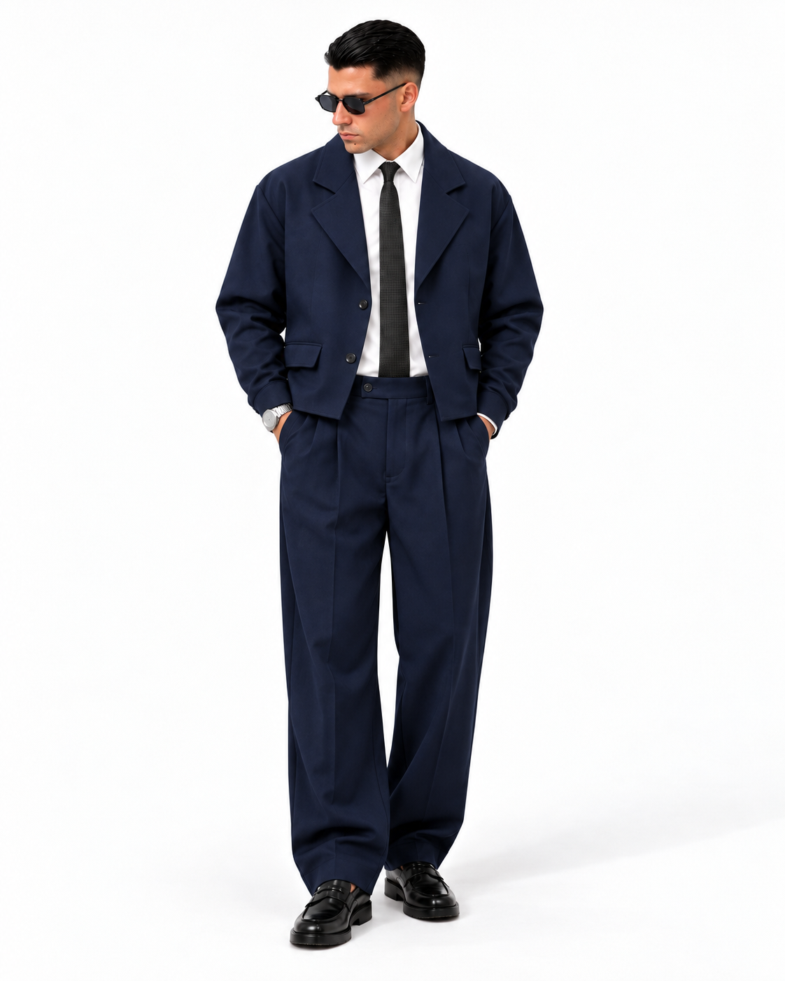 COMPLETO BROOKLYN Blu navy fronte rifatto