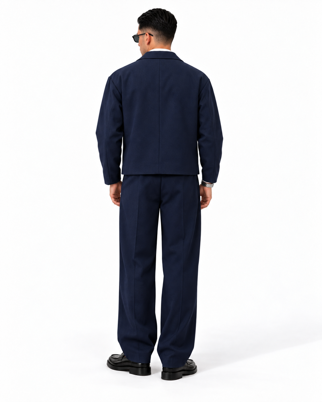 COMPLETO BROOKLYN Blu navy retro rifatto