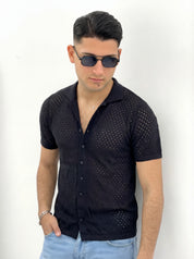 CARDIGAN TRAFORATO CF312 col.NERO