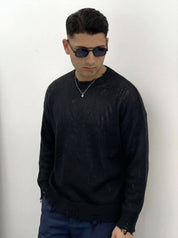 MAGLIONE CON ROTTURE