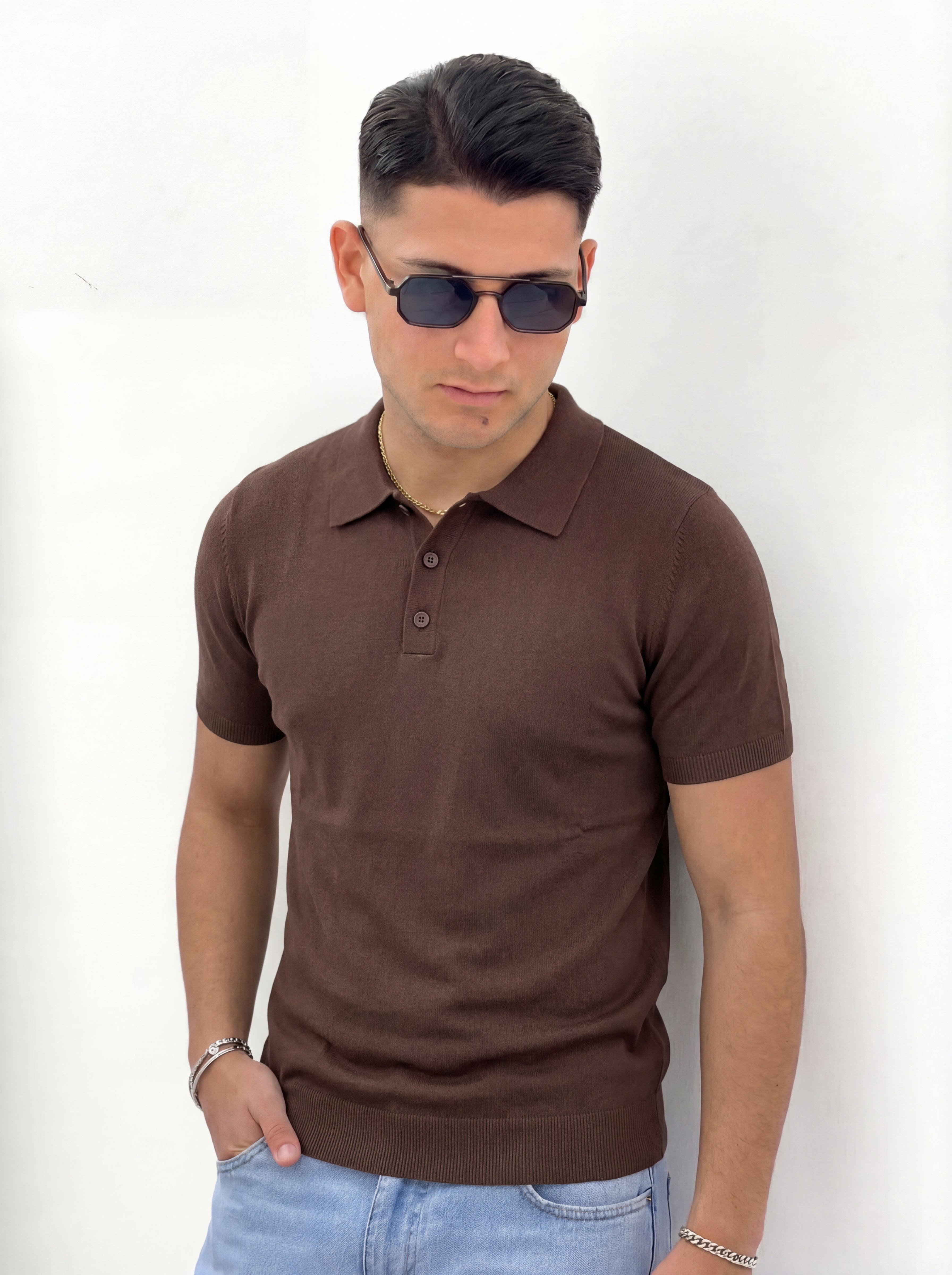 POLO CON BOTTONI PREMIUM