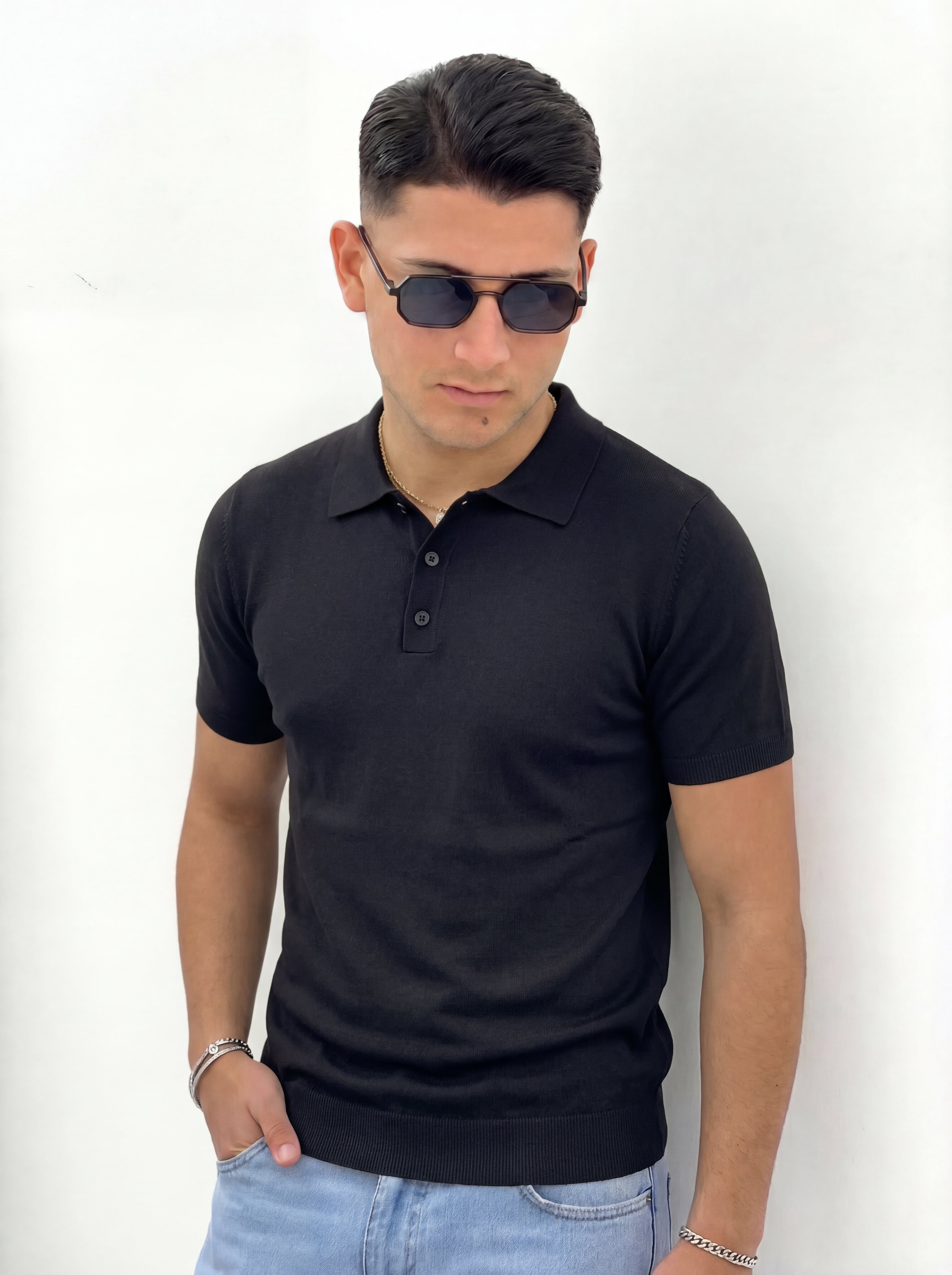POLO CON BOTTONI PREMIUM