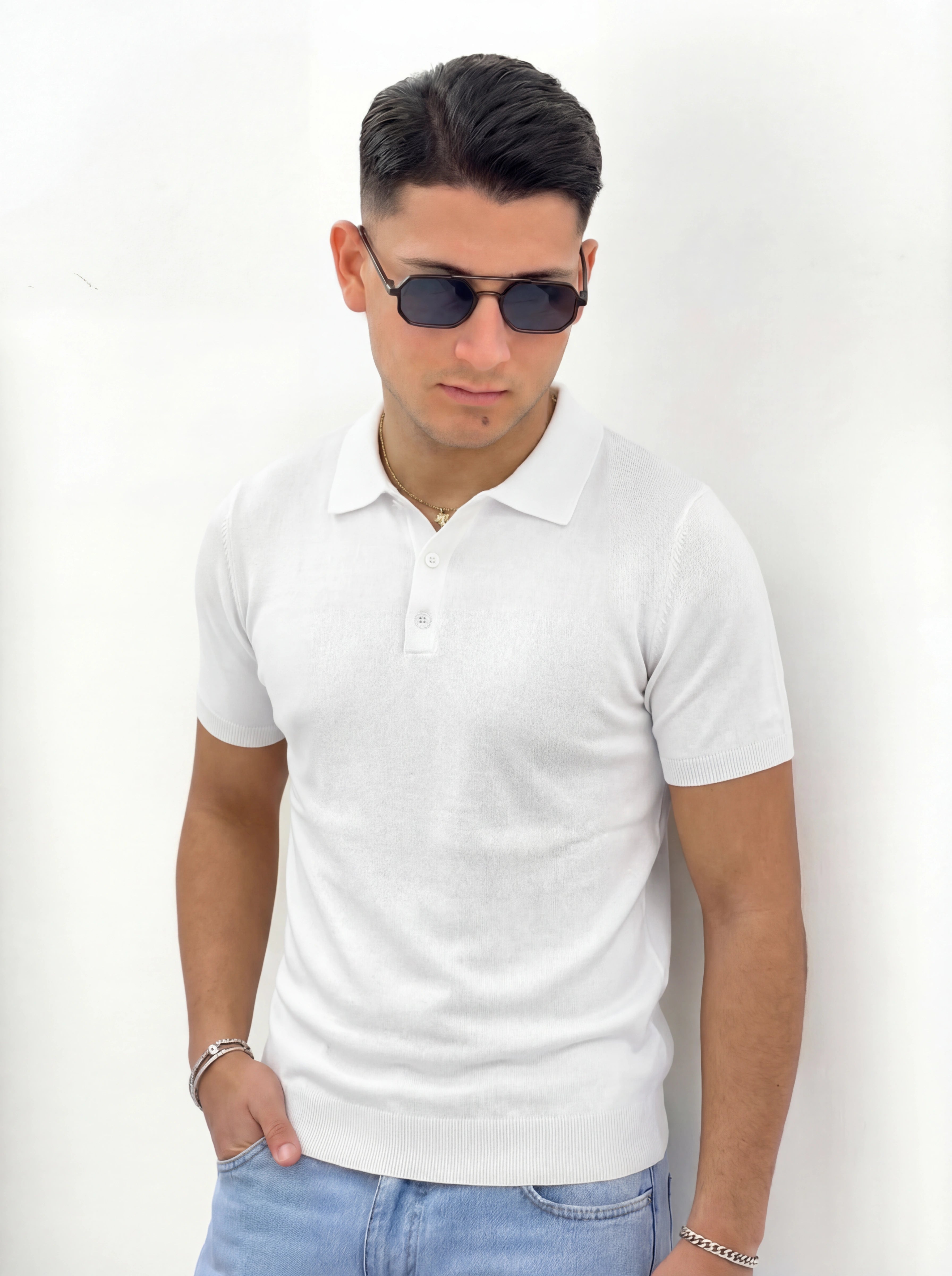 POLO CON BOTTONI PREMIUM