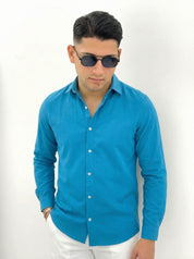CAMICIA BASIC IN VISCOSA