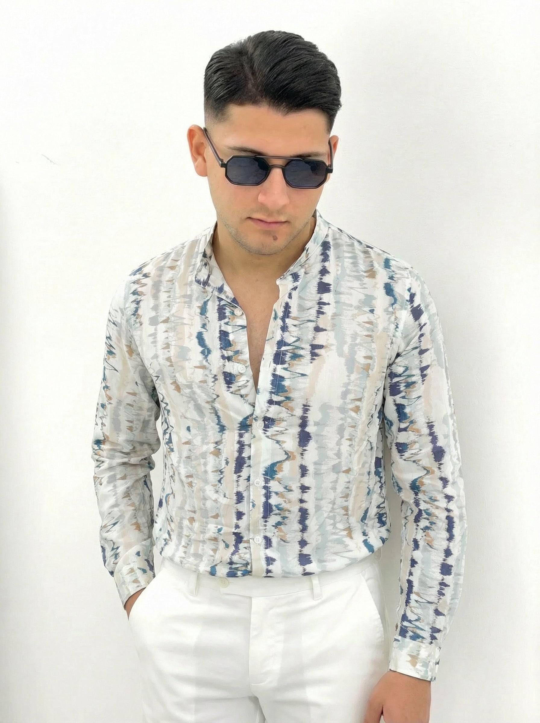 CAMICIA MARBLE IN VISCOSA