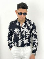CAMICIA PALM IN VISCOSA
