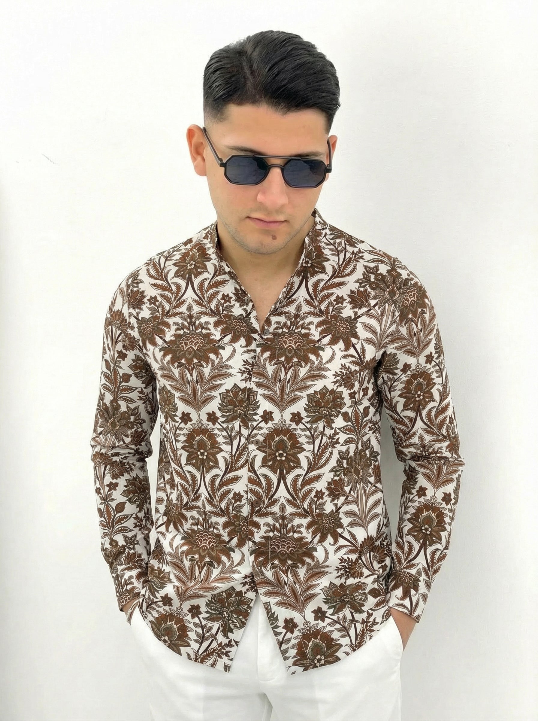 CAMICIA IN VISCOSA FANTASIA TATOO