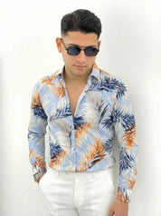 CAMICIA FANTASIA PALME AK505