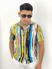 CAMICIA PAINT IN VISCOSA