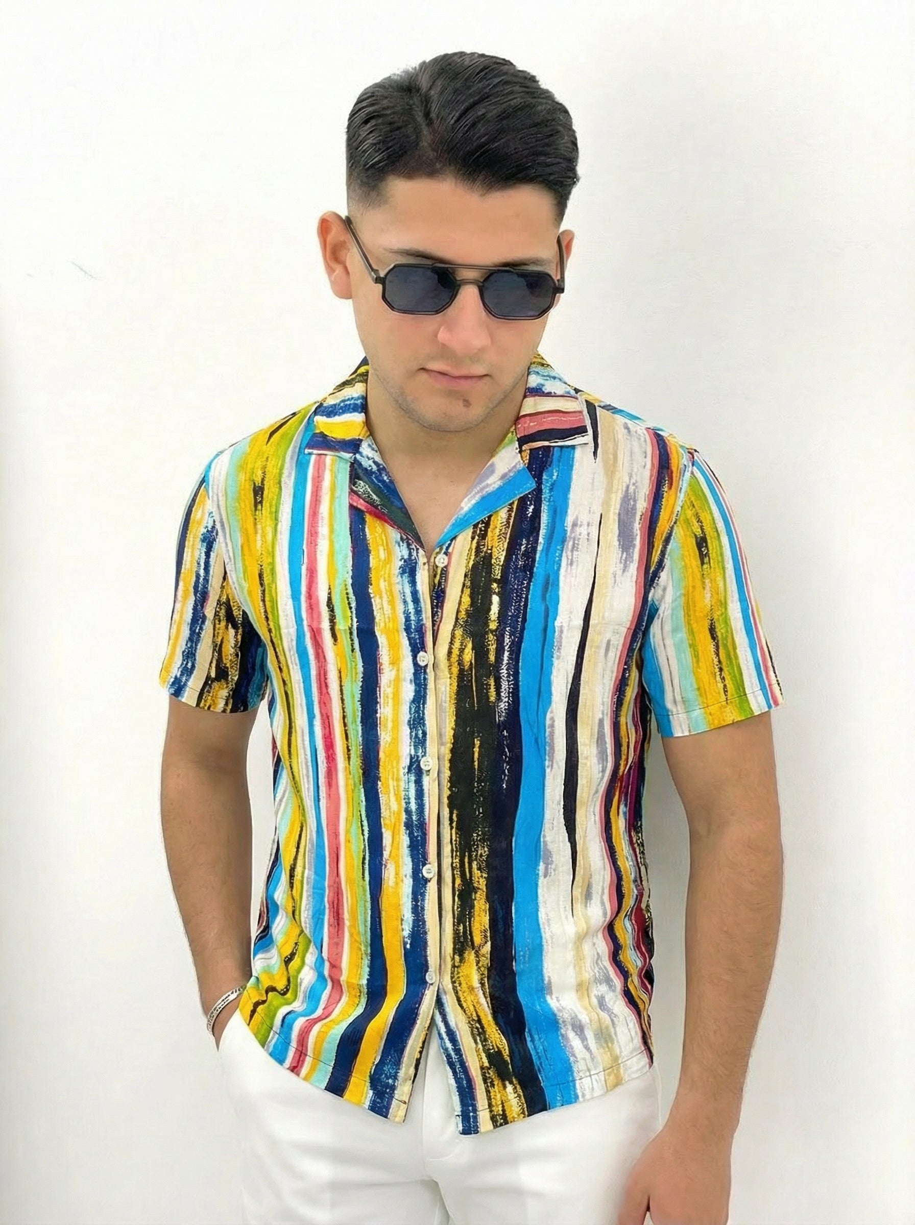 CAMICIA PAINT IN VISCOSA