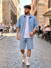 COORDINATO SHORTED DENIM