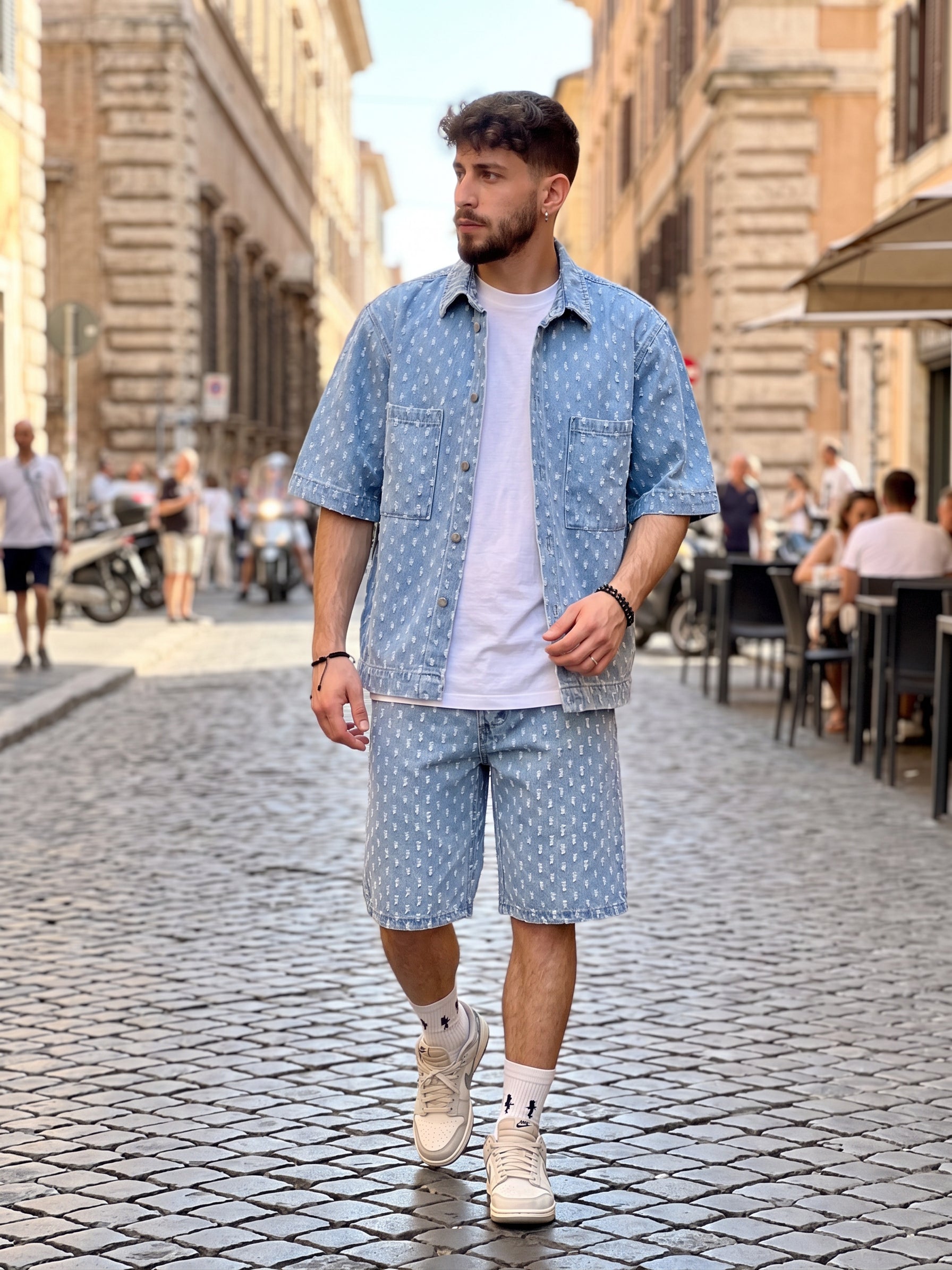 COORDINATO SHORTED DENIM