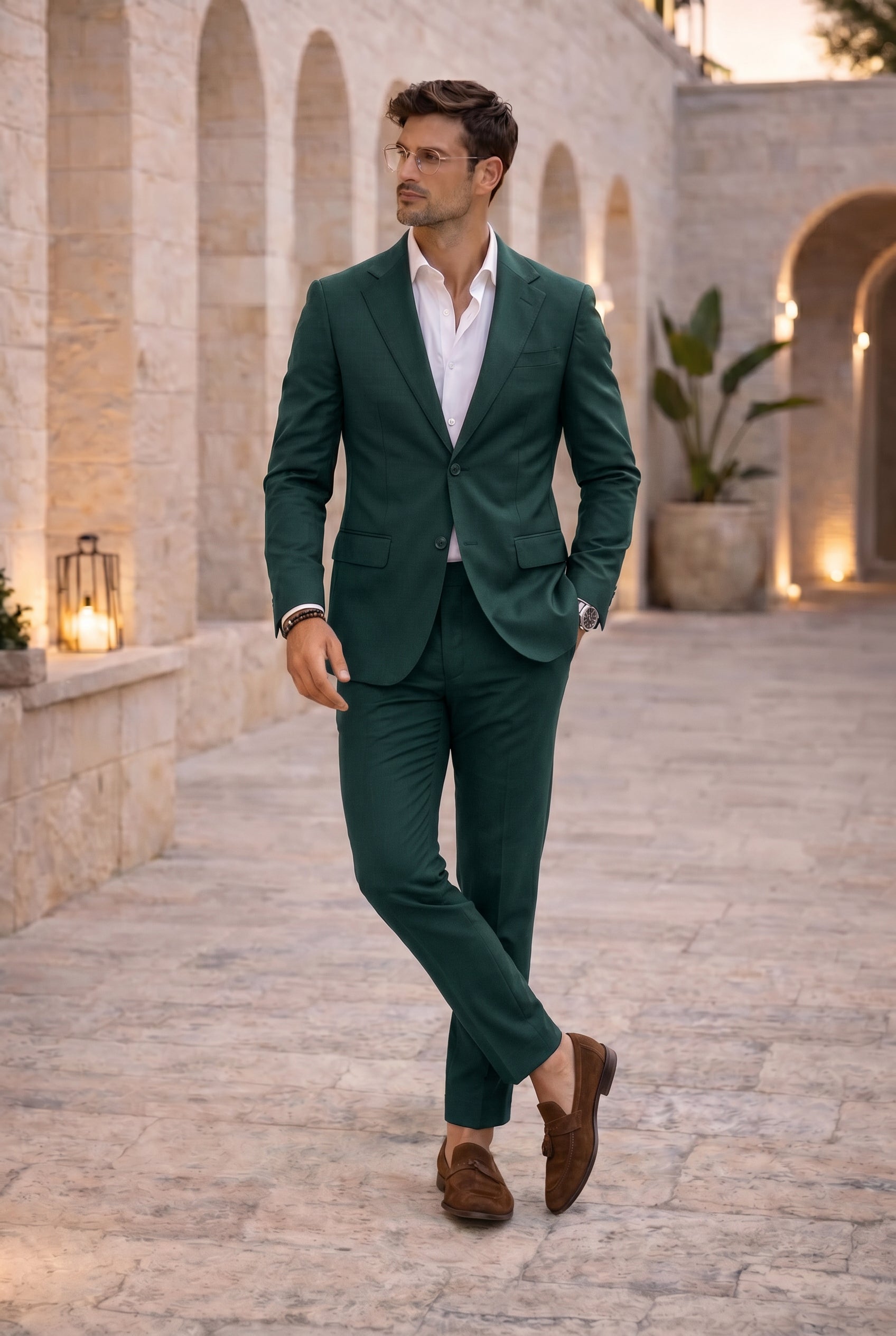 ABITO MONOPETTO SH-101 col.verde