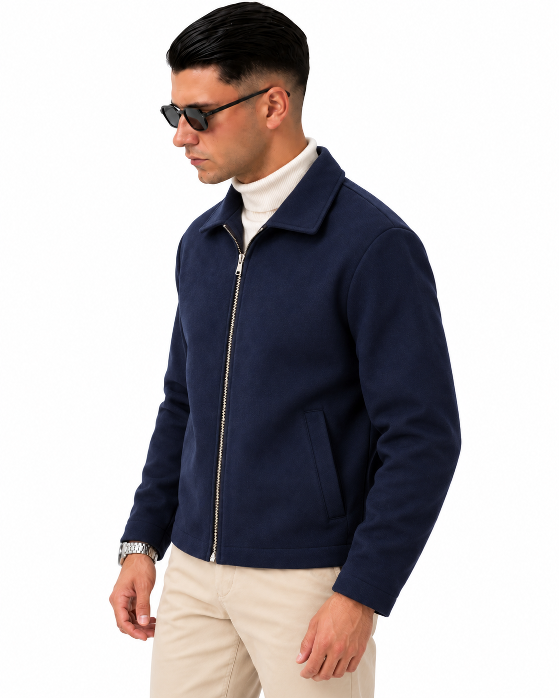 Giacca Elegance Blu navy, vista lato