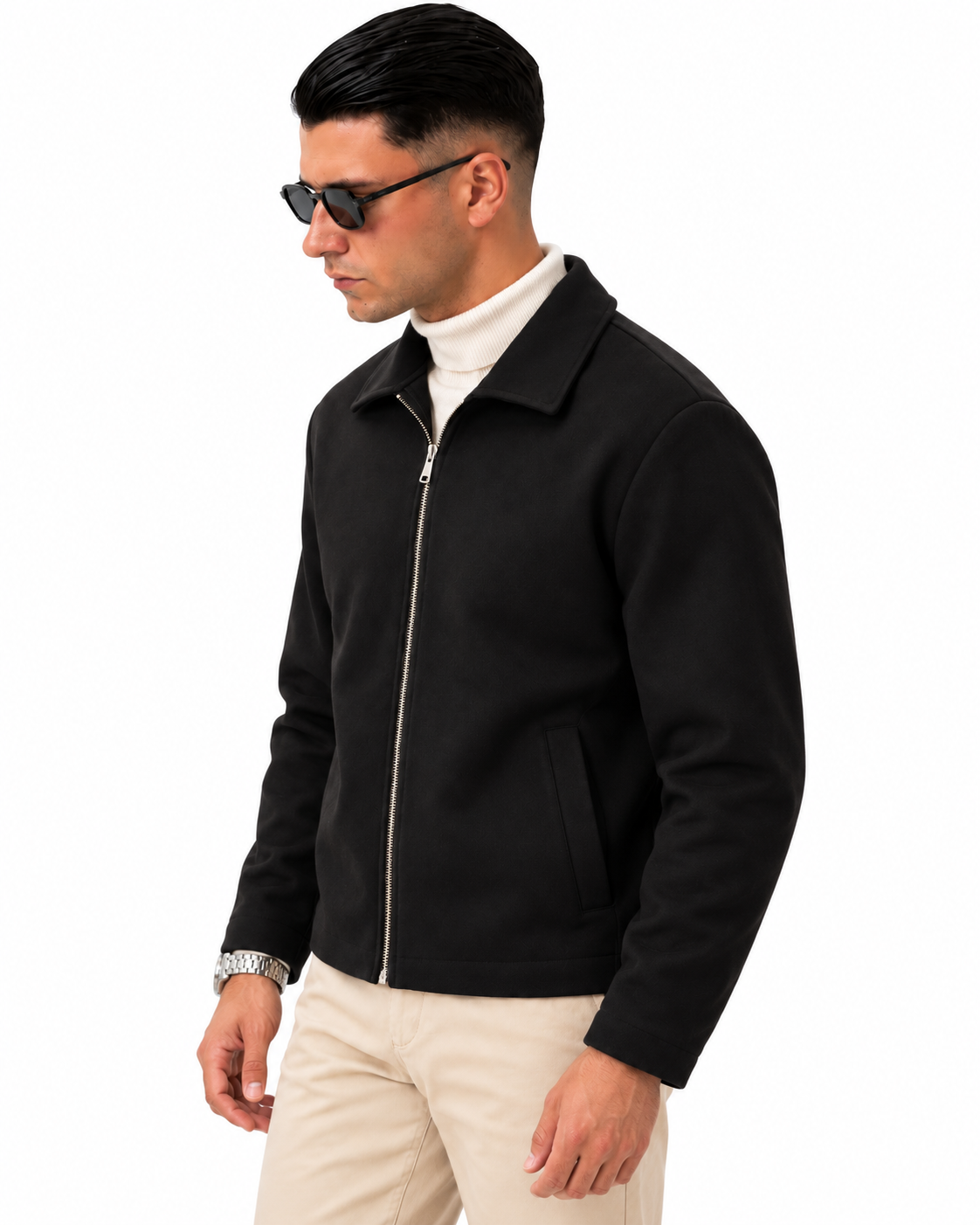 Giacca Elegance Nero, vista lato